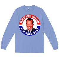 Colony Blue richard nixon president usa vote election campaign t shirt Long Sleeve Tee - linhVisuals