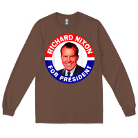 Chestnut richard nixon president usa vote election campaign t shirt Long Sleeve Tee - linhVisuals