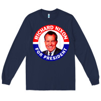 Navy richard nixon president usa vote election campaign t shirt Long Sleeve Tee - linhVisuals