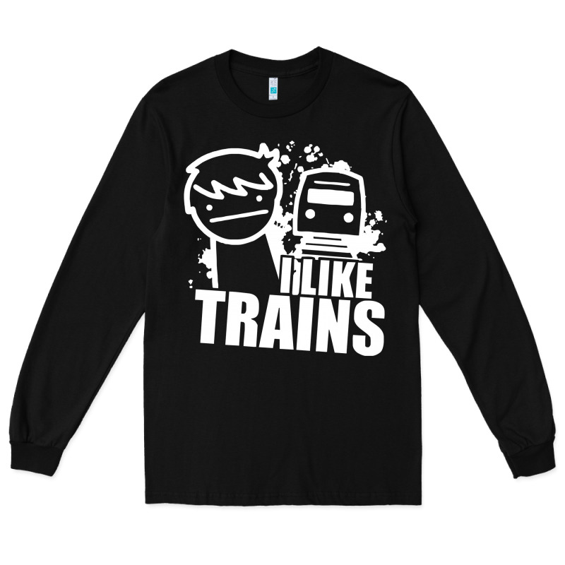 I Like Trains Long Sleeve Tee by linhVisuals | Teevron