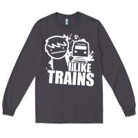 Smoke i like trains Long Sleeve Tee - linhVisuals