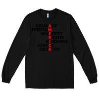 Black anti trump resist Long Sleeve Tee - linhVisuals