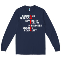 Navy anti trump resist Long Sleeve Tee - linhVisuals