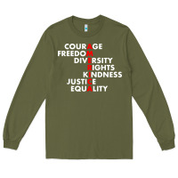 Army Green anti trump resist Long Sleeve Tee - linhVisuals