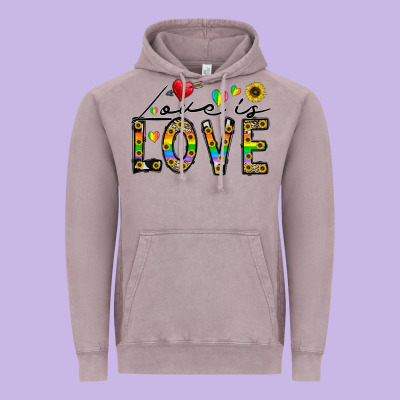 Love Is Love Vintage Hoodie Designed By Cowhidedigitalart