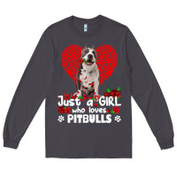 Smoke pitbull lover dog roses funny just a girl who loves pitbull 213 pitbul Long Sleeve Tee - linhVisuals