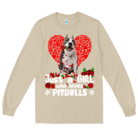 Mushroom pitbull lover dog roses funny just a girl who loves pitbull 213 pitbul Long Sleeve Tee - linhVisuals