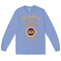 Colony Blue us army combat engineer combat engineer veteran gift pullover hoodie Long Sleeve Tee - linhVisuals