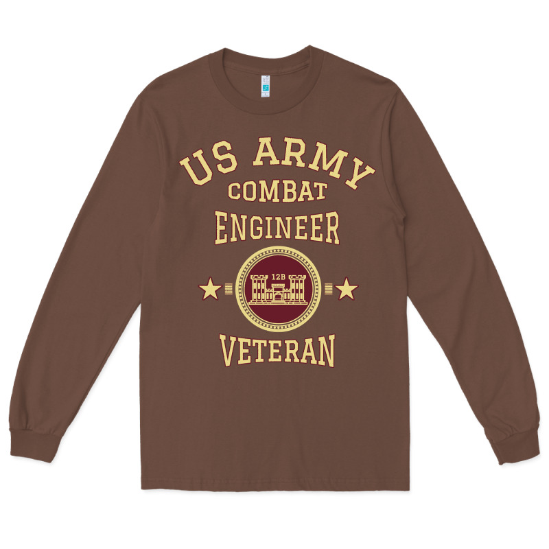 Us Army Combat Engineer Combat Engineer Veteran Gift Pullover Hoodie Long Sleeve Tee by linhVisuals | Teevron