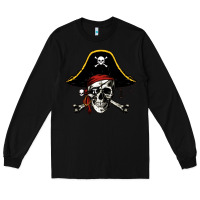 Black pi rate 3 14 Long Sleeve Tee - linhVisuals
