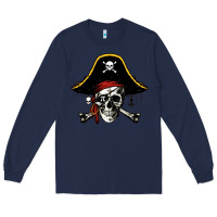 Navy pi rate 3 14 Long Sleeve Tee - linhVisuals