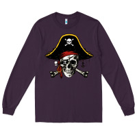 Plum pi rate 3 14 Long Sleeve Tee - linhVisuals