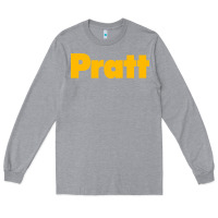 Heather Grey Pratt Institute Long Sleeve Tee - linhVisuals