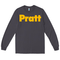 Smoke Pratt Institute Long Sleeve Tee - linhVisuals