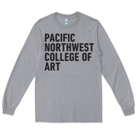Heather Grey Pacific Northwest College of Art Long Sleeve Tee - linhVisuals