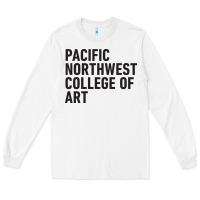White Pacific Northwest College of Art Long Sleeve Tee - linhVisuals