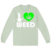 Matcha i love weed fun Long Sleeve Tee - linhVisuals