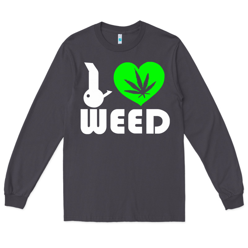I Love Weed Fun Long Sleeve Tee by linhVisuals | Teevron