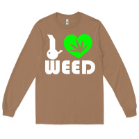 Toasted Coconut i love weed fun Long Sleeve Tee - linhVisuals