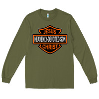 Army Green enjoy jesus christ heavenly devoted son parody religious tee t shirt Long Sleeve Tee - linhVisuals