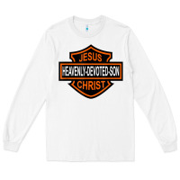White enjoy jesus christ heavenly devoted son parody religious tee t shirt Long Sleeve Tee - linhVisuals