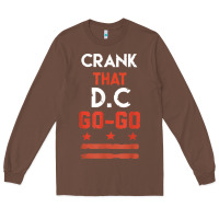Chestnut vintage washington d.c crank that go go music design gift. t shirt Long Sleeve Tee - linhVisuals