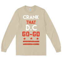 Mushroom vintage washington d.c crank that go go music design gift. t shirt Long Sleeve Tee - linhVisuals