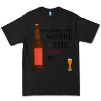 Black HOME IS WHERE THE WINE IS Premium Tee - Bettercallsaul