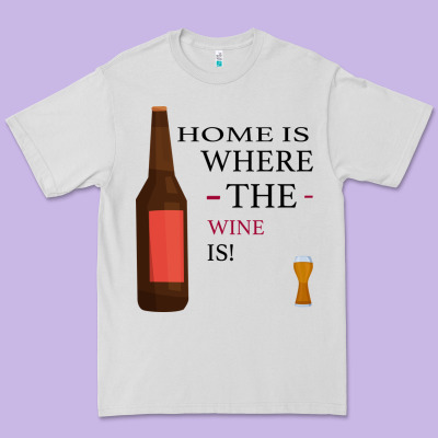 Home Is Where The Wine Is Premium Tee Designed By Bettercallsaul