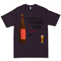 Plum HOME IS WHERE THE WINE IS Premium Tee - Bettercallsaul