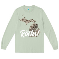 Matcha great lakes shaped men women petoskey stone michigan rocks pullover ho Long Sleeve Tee - linhVisuals