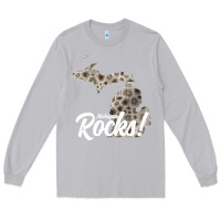 Moon Dust great lakes shaped men women petoskey stone michigan rocks pullover ho Long Sleeve Tee - linhVisuals