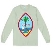 Matcha guam coat of arms souvenir gift flag chamorro t shirt Long Sleeve Tee - linhVisuals