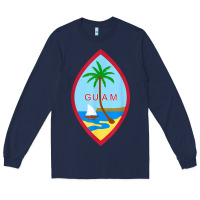 Navy guam coat of arms souvenir gift flag chamorro t shirt Long Sleeve Tee - linhVisuals