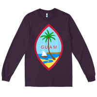 Guam Coat Of Arms Souvenir Gift Flag Chamorro T Shirt Long Sleeve Tee | Teevron