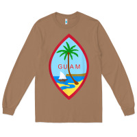 Toasted Coconut guam coat of arms souvenir gift flag chamorro t shirt Long Sleeve Tee - linhVisuals