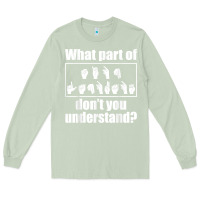 Matcha funny sign language gift men women hand symbol interpreter t shirt Long Sleeve Tee - linhVisuals