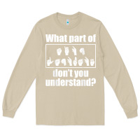 Mushroom funny sign language gift men women hand symbol interpreter t shirt Long Sleeve Tee - linhVisuals