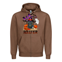 Chestnut Boo heifer black angus Zipper Hoodie - RanaPortraitStore