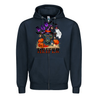 Navy Boo heifer black angus Zipper Hoodie - RanaPortraitStore