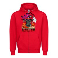Red Boo heifer black angus Zipper Hoodie - RanaPortraitStore