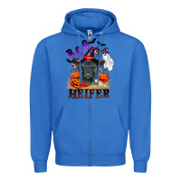 True Royal Boo heifer black angus Zipper Hoodie - RanaPortraitStore