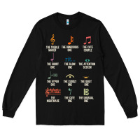 Black musical notes symbol definition   humor musician t shirt Long Sleeve Tee - linhVisuals