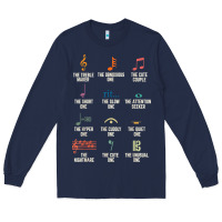 Navy musical notes symbol definition   humor musician t shirt Long Sleeve Tee - linhVisuals