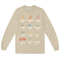 Mushroom musical notes symbol definition   humor musician t shirt Long Sleeve Tee - linhVisuals