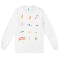 White musical notes symbol definition   humor musician t shirt Long Sleeve Tee - linhVisuals