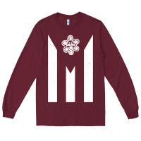 Burgundy puerto rico taino taina sun puerto rican flag pride boricua pullover h Long Sleeve Tee - linhVisuals