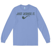 Colony Blue just deduce it funny sherlock holmes detective raglan baseball tee Long Sleeve Tee - linhVisuals