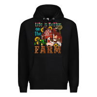 Black western life is better on the farm Premium Hoodie - Artiststas