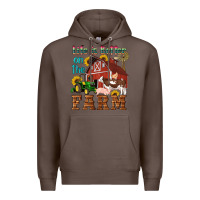 Coffee western life is better on the farm Premium Hoodie - Artiststas